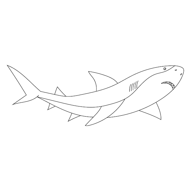 Vector shark clipart animales acuáticos y marinos clipart