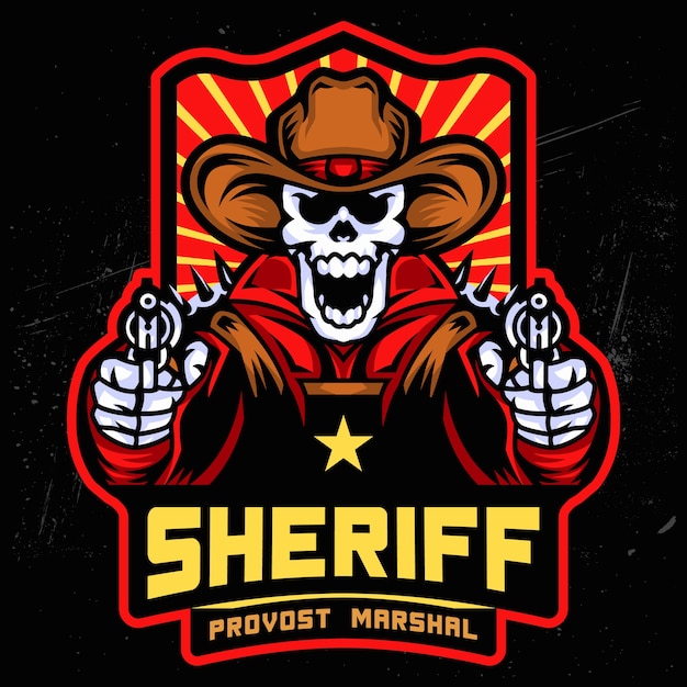 Sheriff skull esports logotipo