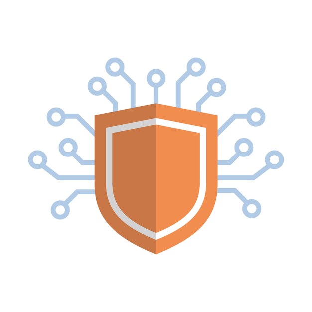 Shield Icon Media Network Data Protection 