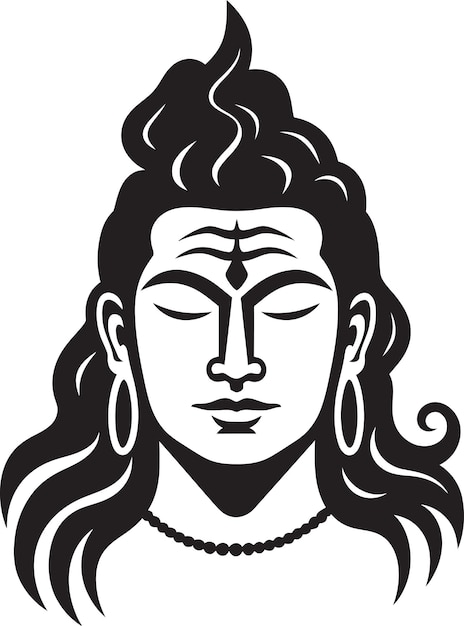 Shiva el meditador de la creación gráfico vectorial