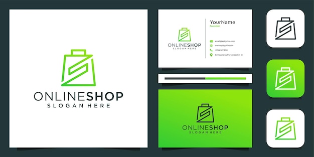 Shop arrwo logo illustraction plantilla de diseño gráfico vectorial Bueno para el icono de la empresa de negocios tecnología moderna publicidad de marca en internet y tarjeta de visita
