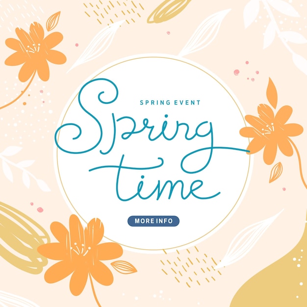 Shopping Banner Illustration DesignTropic cubre el diseño de patrones de temporada de primavera
