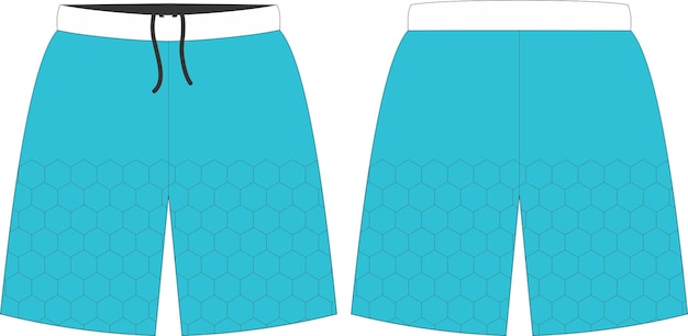 Vector shorts deportivos sublimados mock ups