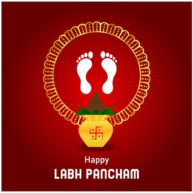 Shubh Labh Pancham Indian Hindu Festival Diseños vectoriales