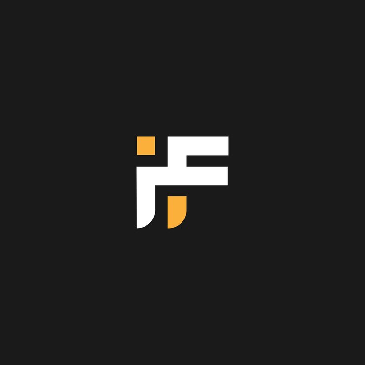 Si de la letra fi logotipo para la empresa y la identidad de la empresa letra inicial si modelo vectorial de logotipo