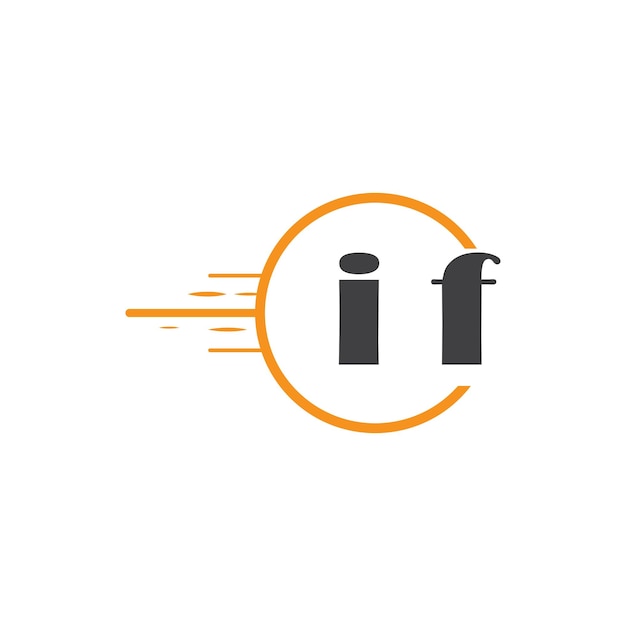 si el logotipo inicial del monograma con diseño de estilo circular