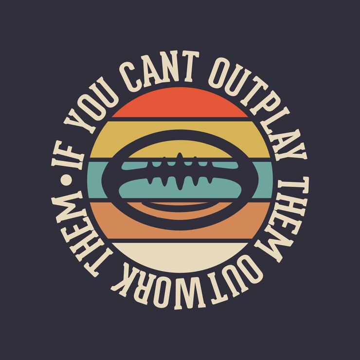 Vector si no puedes superarlos, trabajo, tipografía vintage, fútbol americano, camiseta, diseño, ilustración