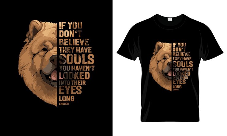 Vector si no te importan, tienes un colorido diseño gráfico de camisetas chow chow.