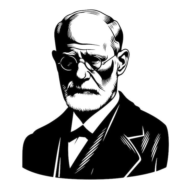 Vector sigmund freud fue