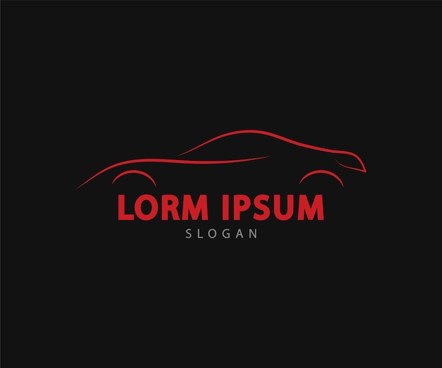 Signo abstracto del logotipo del automóvil Símbolo de la compañía automotriz Ilustración vectorial de la tienda automotriz