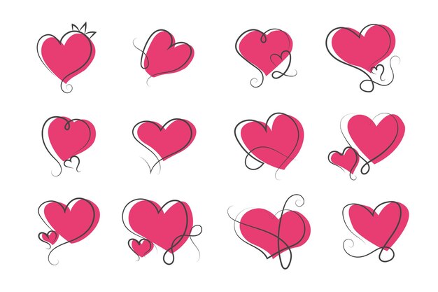 Signo de amor del corazón para siempre Corte láser. Símbolos románticos y de boda, elemento plano del día de san valentín