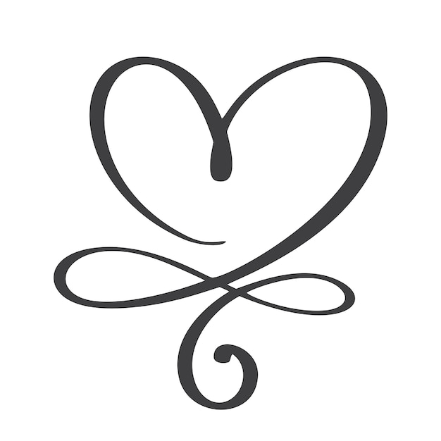 Signo de amor del corazón para siempre Infinito Símbolo romántico vinculado Unir pasión y boda Plantillas