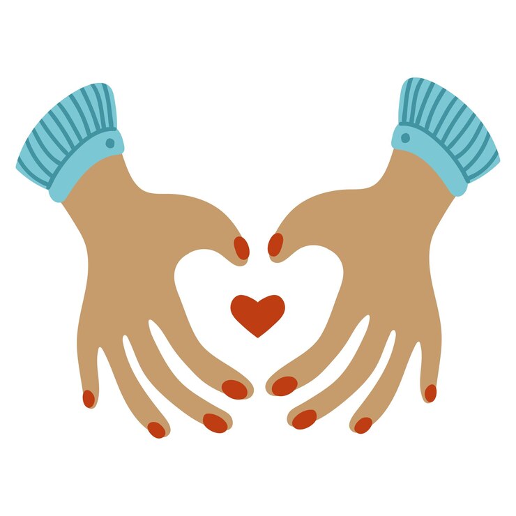 Vector signo de amor coreano corazón de dedo de corea de manos dedos ilustración vectorial plana aislada en blanco