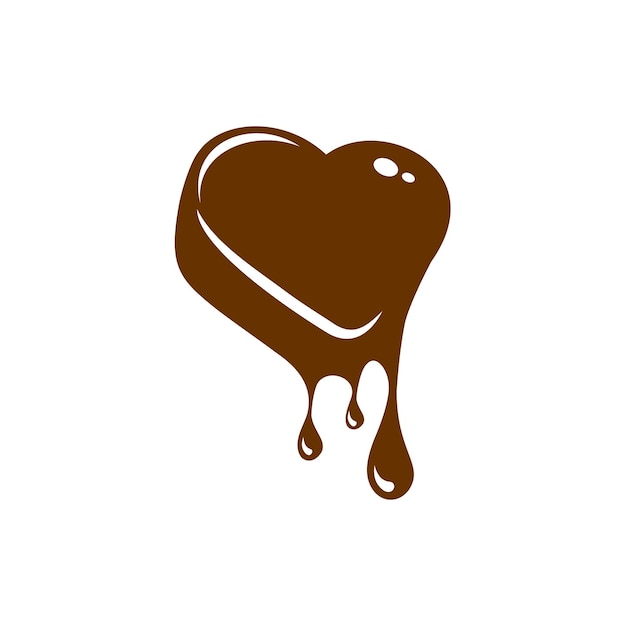 Signo de amor en forma de chocolate vectorial