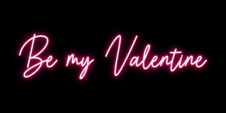Signo de amor de neón pancarta de caligrafía romántica diseño encantador rosa retro aislado en el fondo