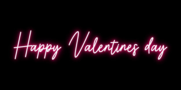 Signo de amor de neón pancarta de caligrafía romántica diseño encantador rosa retro aislado en el fondo
