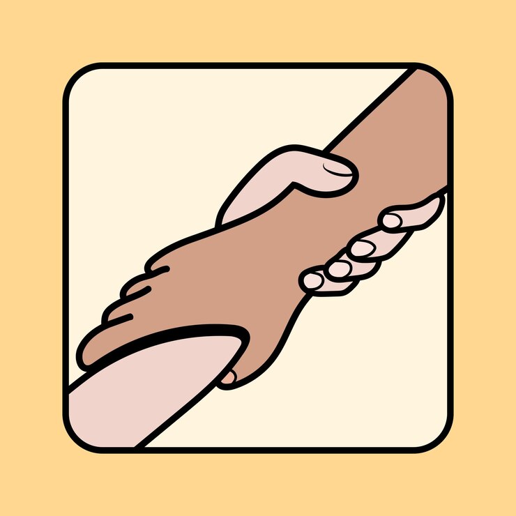 Vector signo de ayuda del vector