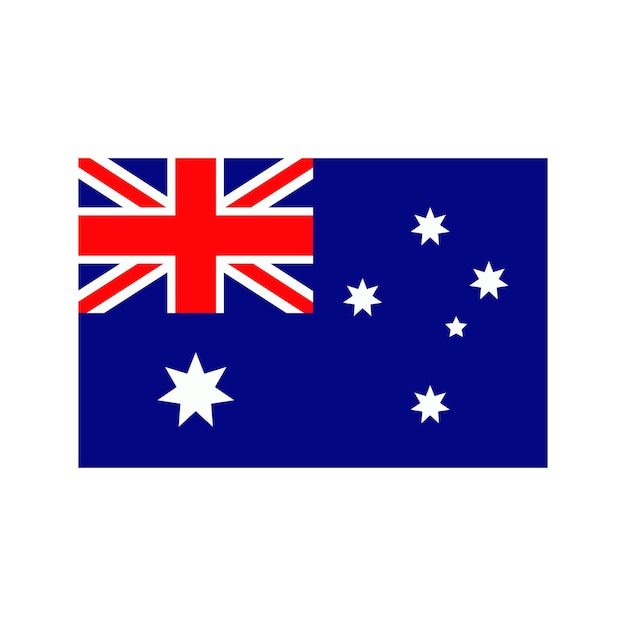 Signo de la bandera australiana Día de Australia Símbolo nacional Bandera azul australiana Bandera nacional Bandera estatal