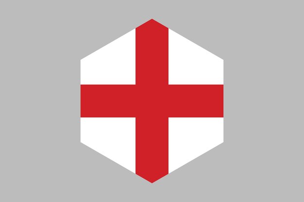 Signo de la bandera de Inglaterra La bandera de Inglaterra Bandera nacional de Inglaterra Ilustración vectorial de Inglaterra cruzada f