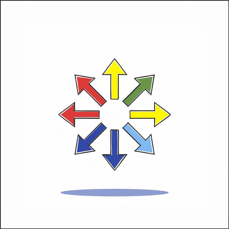 Vector un signo blanco con flechas que apuntan a la derecha y la palabra "go quote" en él