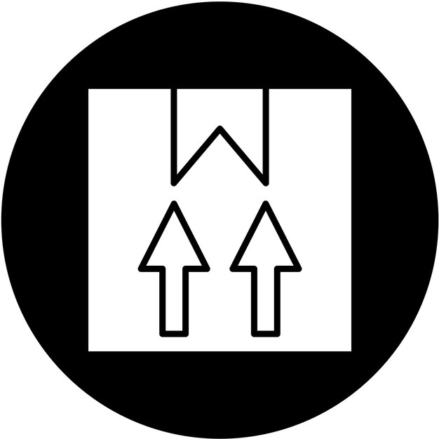 un signo blanco y negro con flechas que apuntan a la izquierda