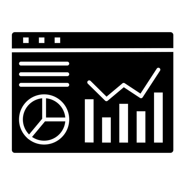 un signo blanco y negro que dice gráfico y un diagrama