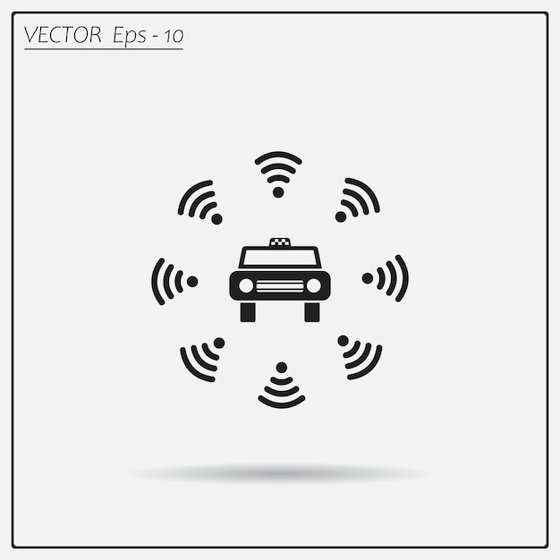 Signo de conexión inalámbrica gadget wifi Ilustración vectorial en un fondo claro Eps 10