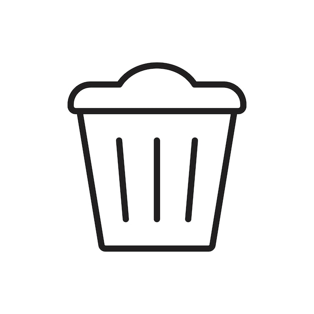 Signo de conjunto de iconos de esquema de bandeja