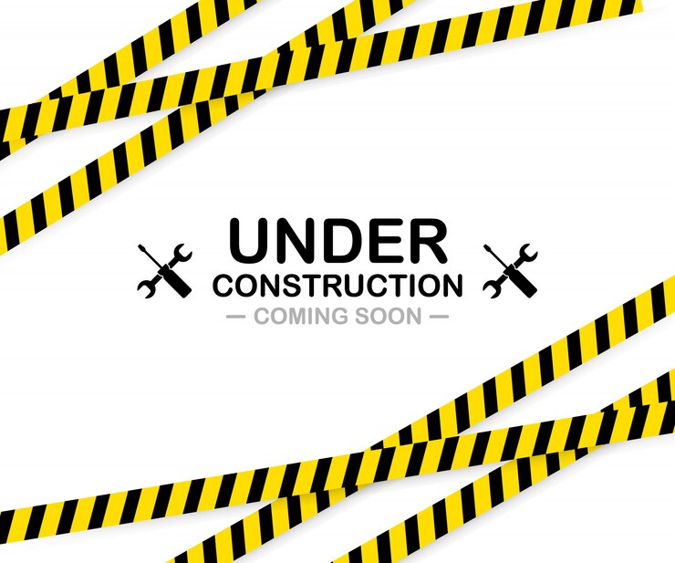 Vector bajo signo de construcción.