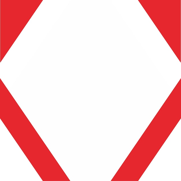Un signo de diamante blanco y rojo con las palabras "diamante" en él