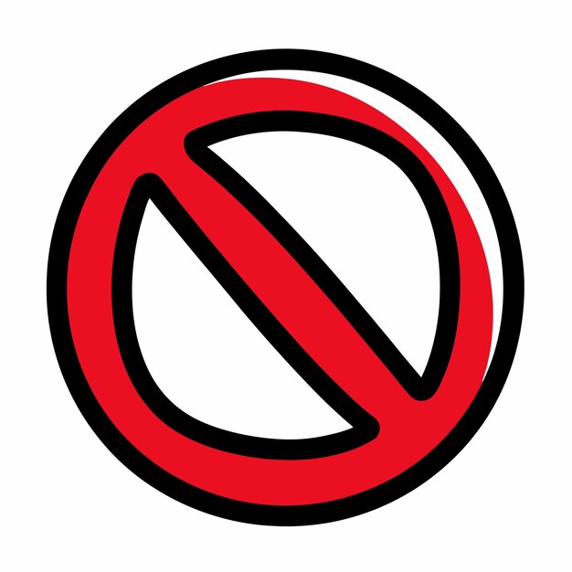 Sin signo dibujado a mano Icon Doodle aislado fondo blanco 14
