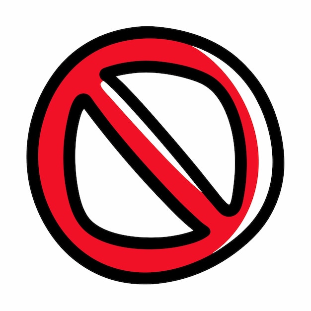 Sin signo dibujado a mano Icono de Doodle aislado fondo blanco 26