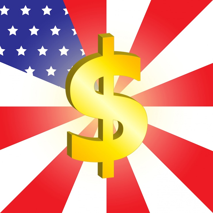 Vector signo de dólar