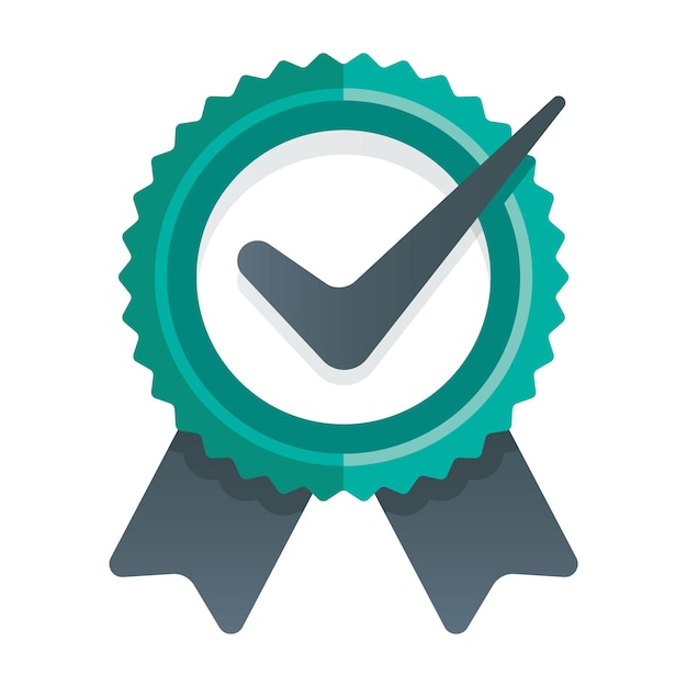 Signo de elección de marca de verificación verde
