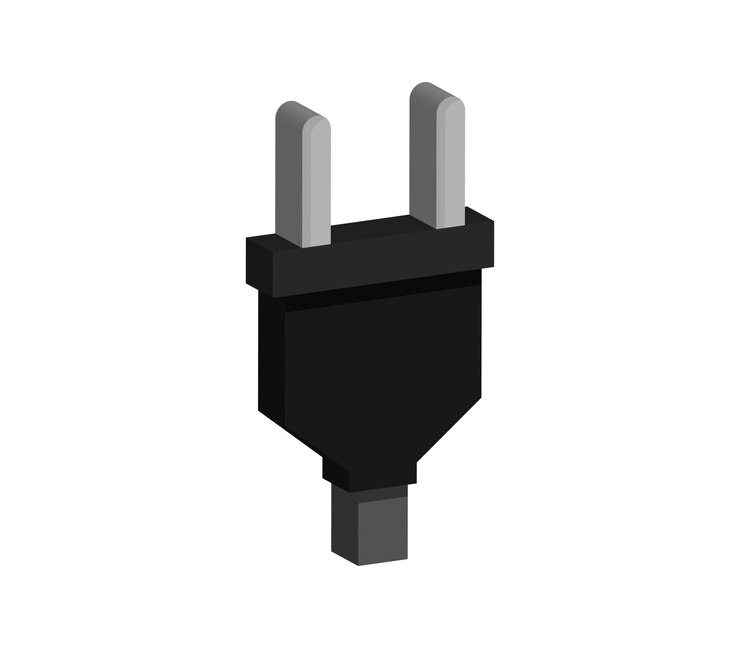 Vector signo de enchufe