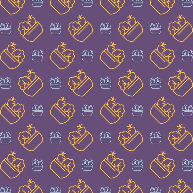 Signo de ensalada patrón de ropa repetitivo de moda fondo de ilustración vectorial multicolor