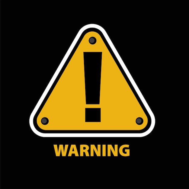 signo de exclamación triángulo señal de advertencia
