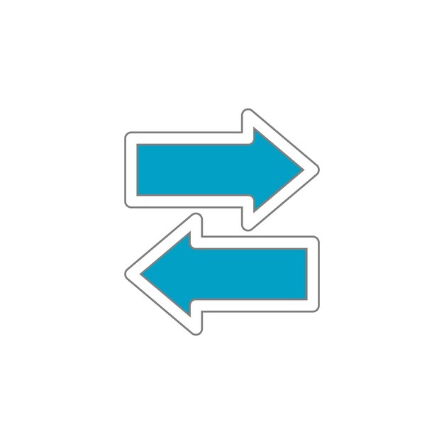 signo flecha derecha dirección icono vector ilustración símbolo puntero