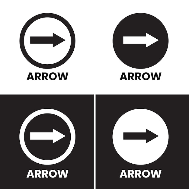 Signo de flecha vectorial
