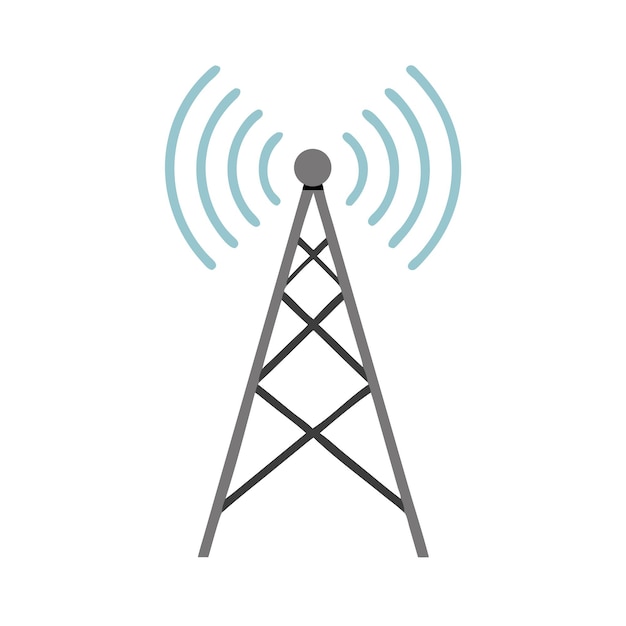 Signo inalámbrico de radiodifusión de la torre celular
