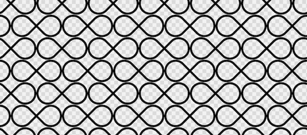 Signo de infinito patrón geométrico sin costuras