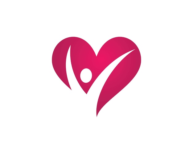 Signo de logotipo de carácter humano