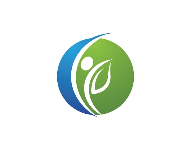 Signo de logotipo de carácter humano
