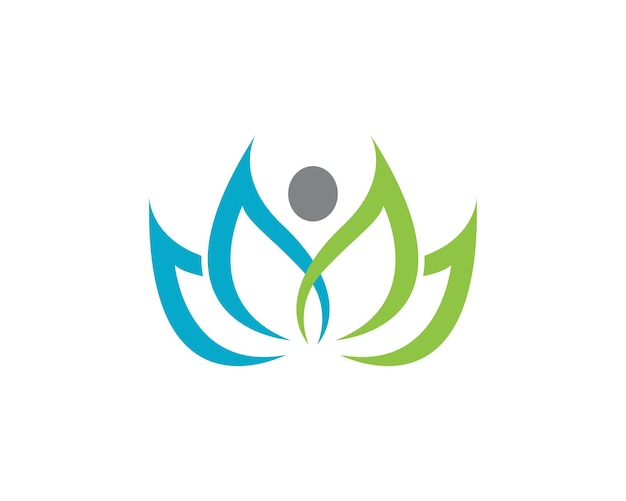 Signo de logotipo de carácter humano