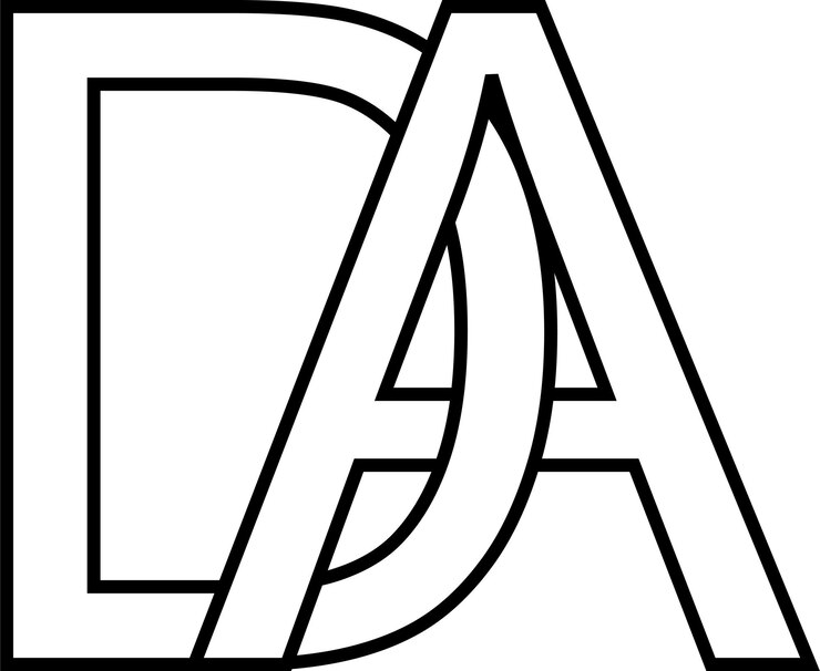Vector signo de logotipo da ad icono signo letras entrelazadas da