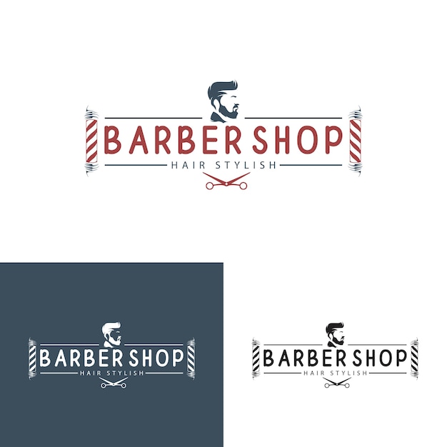 Signo de logotipo de peinado de hombres Logotipo de barbería