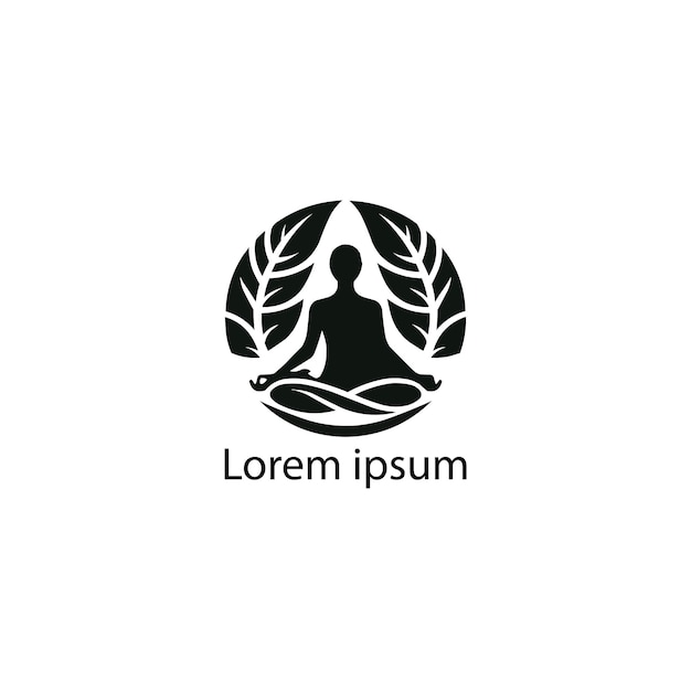 un signo de logotipo de yoga