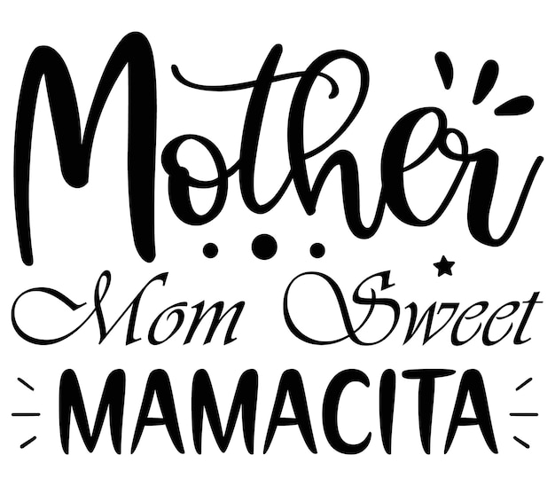 Vector signo de mamá dulce mamá de una madre.