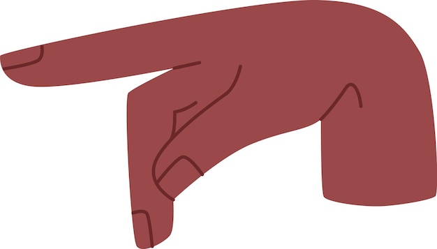 Signo de mano Alfabeto P Letra