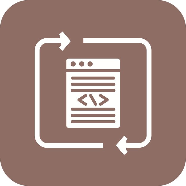 un signo marrón y blanco con un diagrama de un documento y un documento con una flecha azul que señala a la derecha
